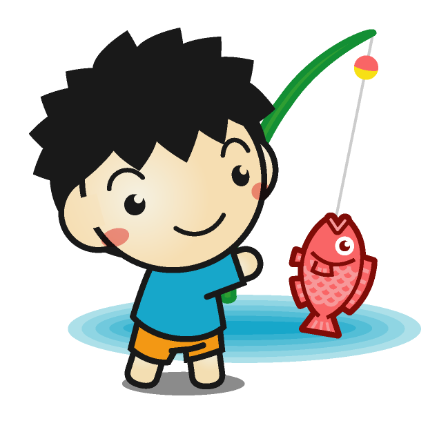 ベストオブ魚釣り イラスト お祭り